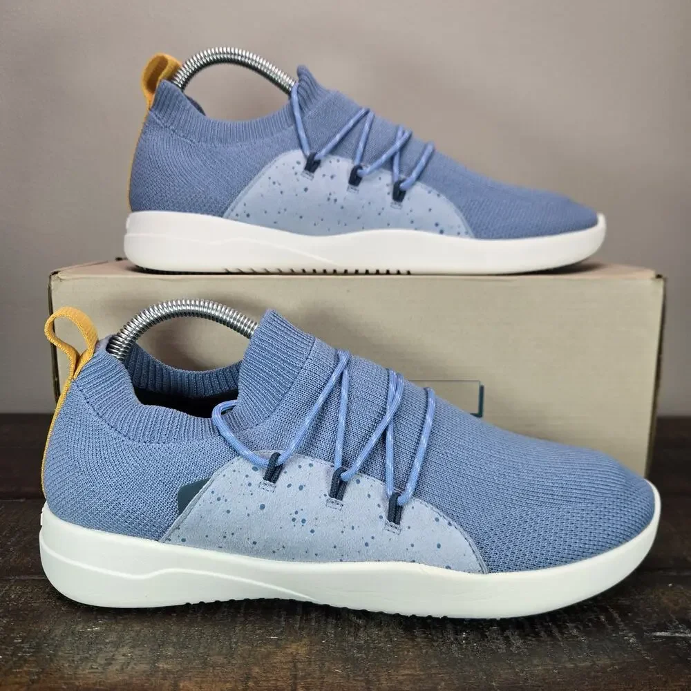 NEW Vessi Cityscape Classic Womens Size 9 Lace Up Waterproof Shoes Blue White